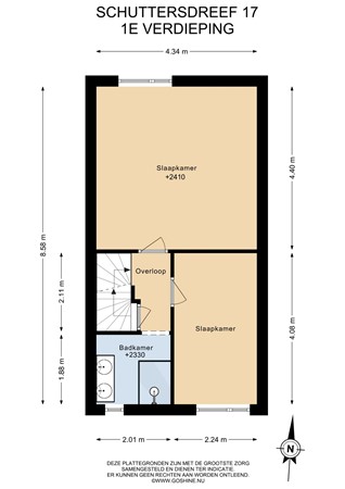Floorplan - Schuttersdreef 17, 6181 DV Elsloo